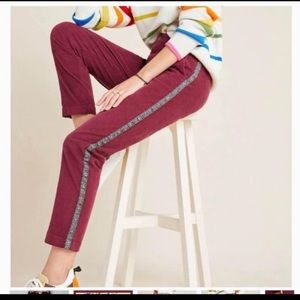 NWT Sundry Women's Leopard Trim Utility Trouser 29